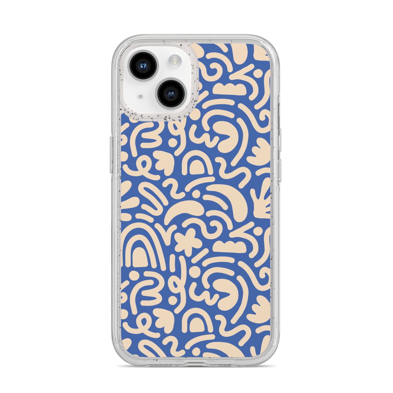 Abstract iPhone 14 Glitter Tough Case Starlight