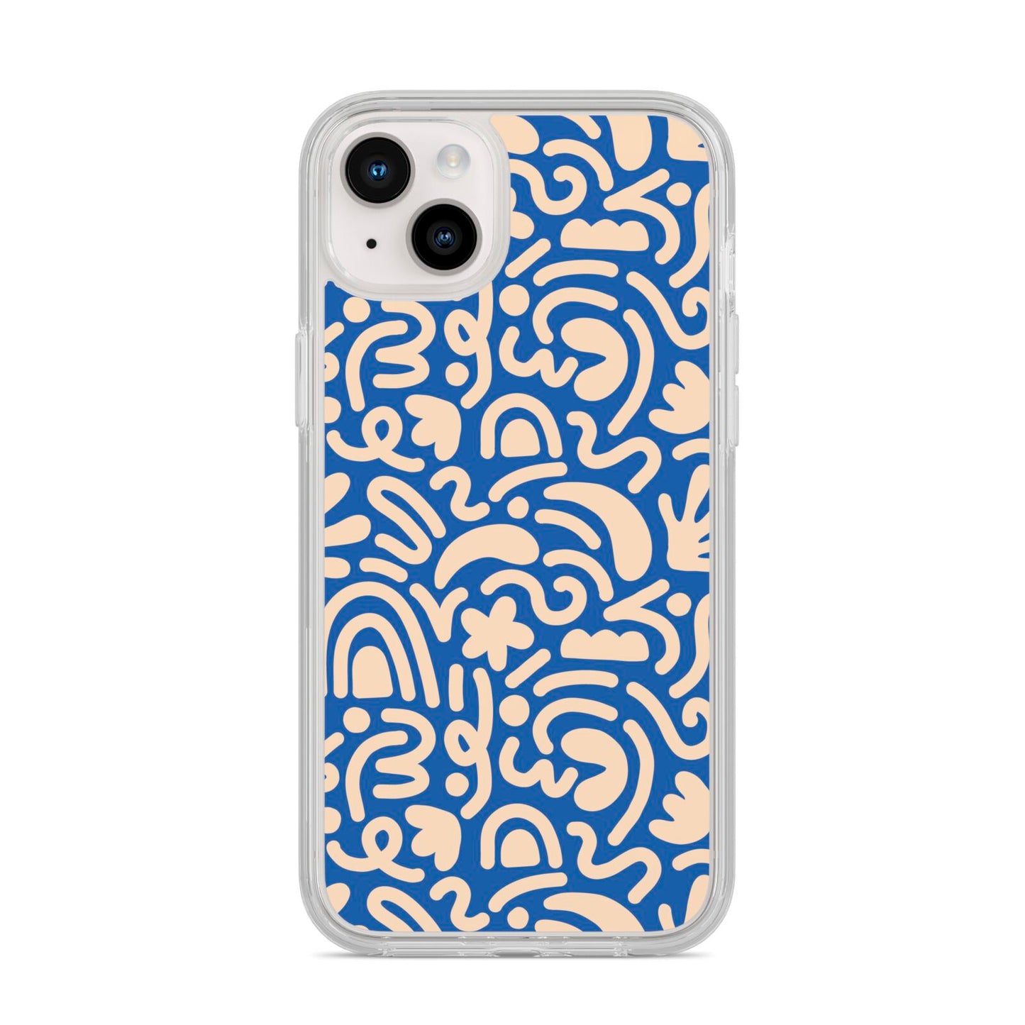 Abstract iPhone 14 Plus Clear Tough Case Starlight