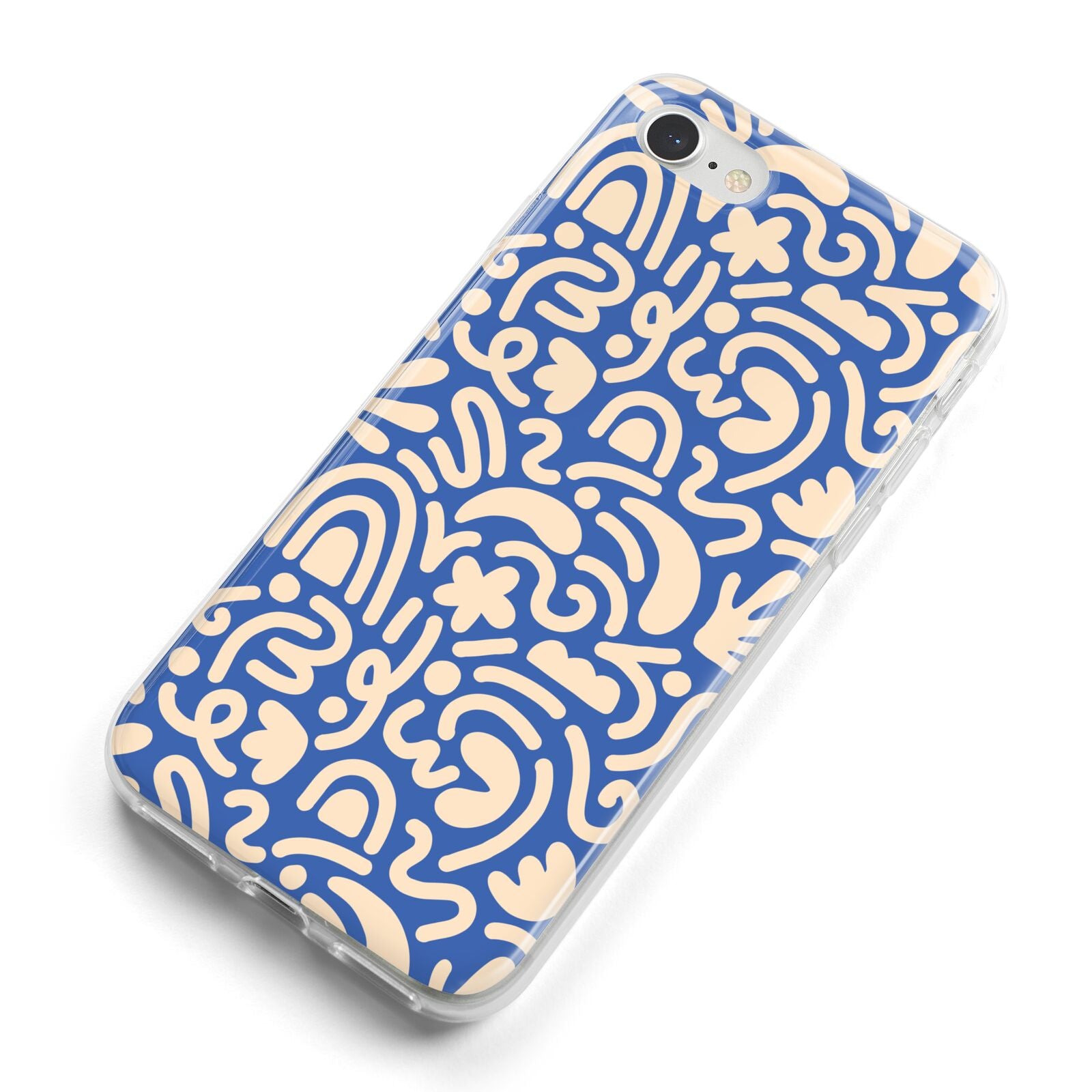 Abstract iPhone 8 Bumper Case on Silver iPhone Alternative Image