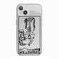 Ace of Swords Monochrome iPhone 13 TPU Impact Case with White Edges