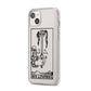 Ace of Swords Monochrome iPhone 14 Plus Clear Tough Case Starlight Angled Image