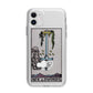 Ace of Swords Tarot Card Apple iPhone 11 in White with Bumper Case