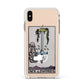 Ace of Swords Tarot Card Apple iPhone Xs Max Impact Case White Edge on Gold Phone