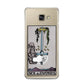 Ace of Swords Tarot Card Samsung Galaxy A3 2016 Case on gold phone