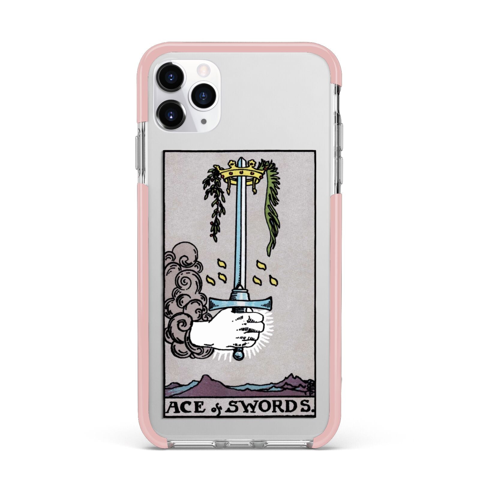 Ace of Swords Tarot Card iPhone 11 Pro Max Impact Pink Edge Case