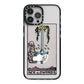 Ace of Swords Tarot Card iPhone 13 Pro Max Black Impact Case on Silver phone