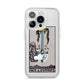 Ace of Swords Tarot Card iPhone 14 Pro Clear Tough Case Silver