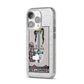 Ace of Swords Tarot Card iPhone 14 Pro Glitter Tough Case Silver Angled Image