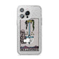 Ace of Swords Tarot Card iPhone 14 Pro Max Glitter Tough Case Silver