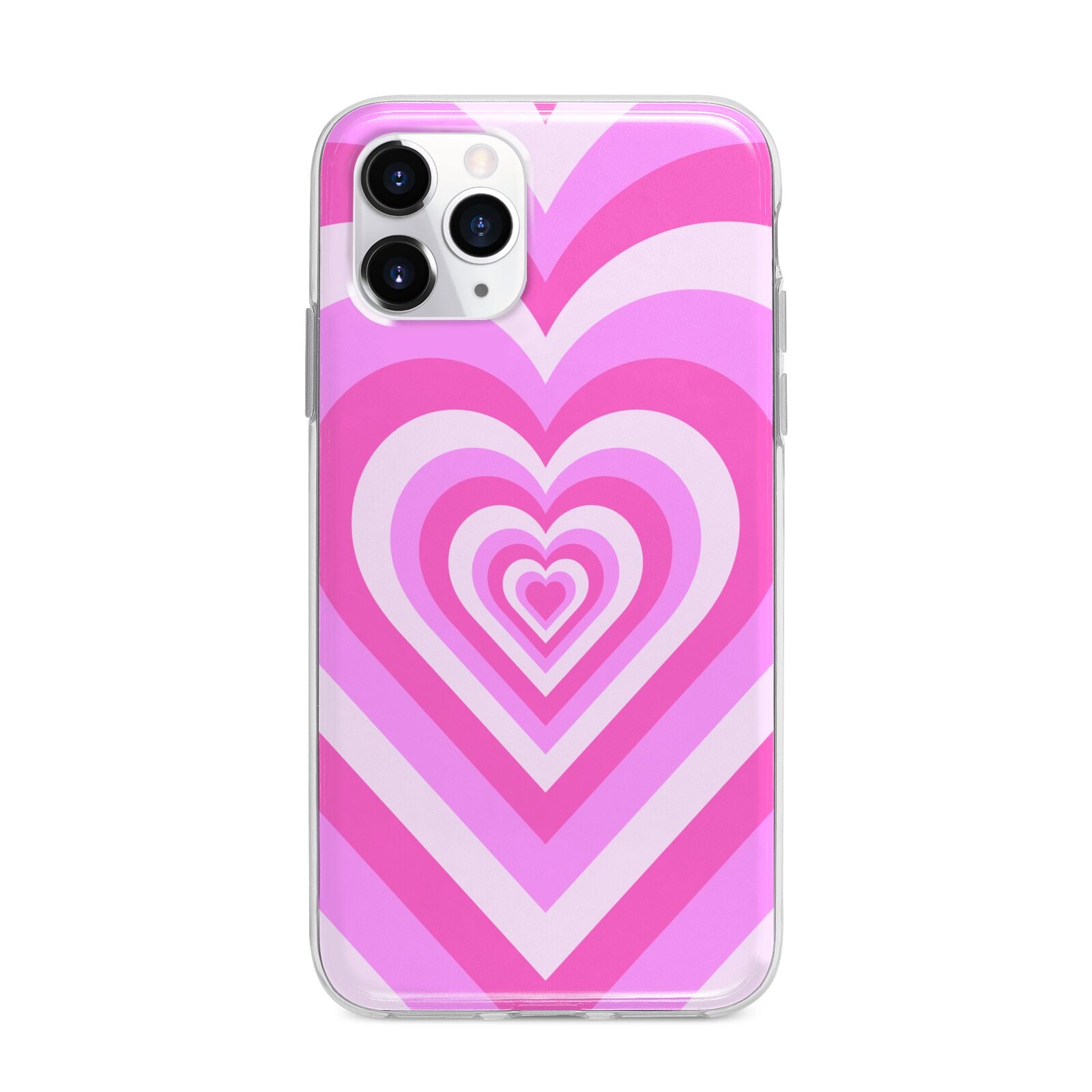Aesthetic Heart Apple iPhone 11 Pro Max in Silver with Bumper Case