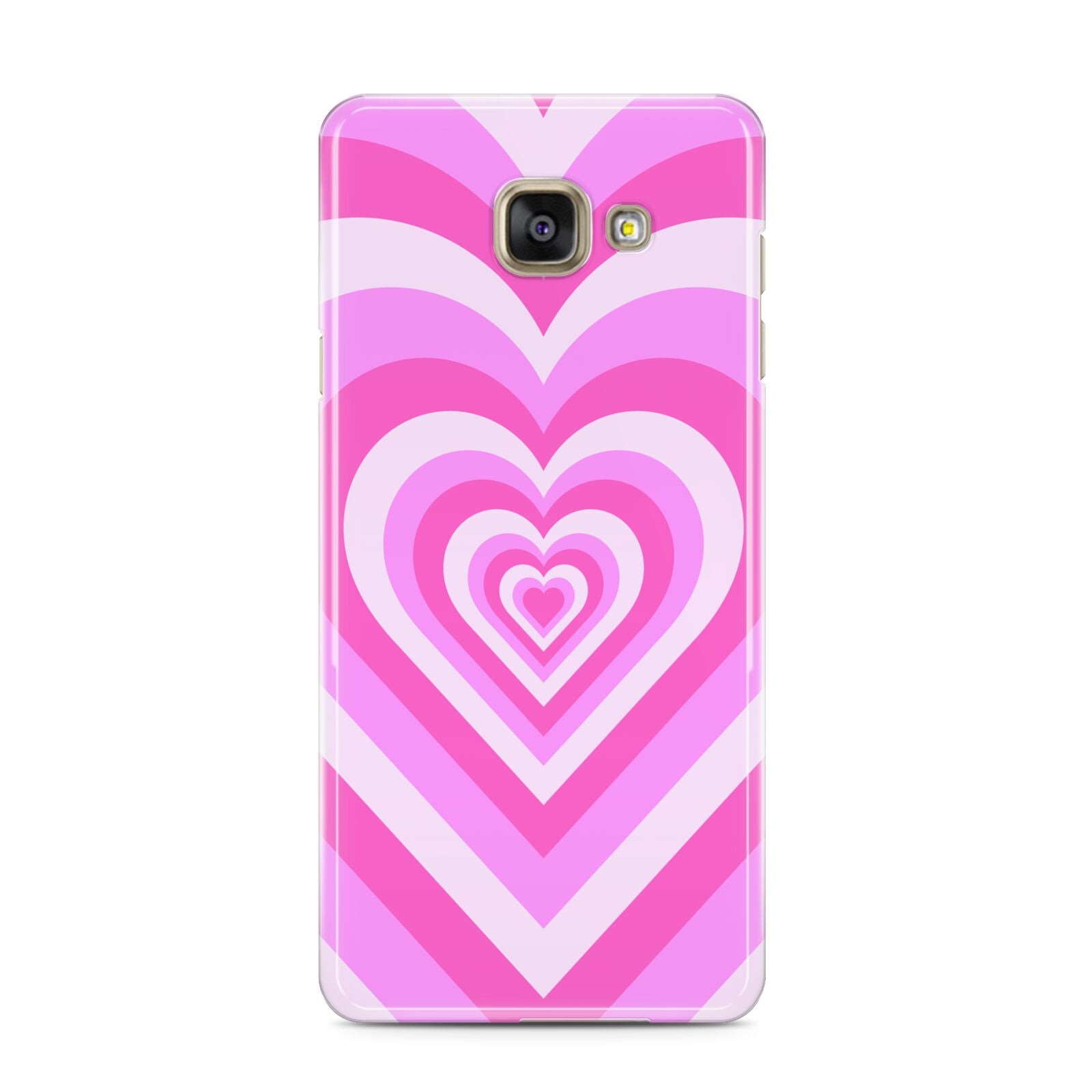 Aesthetic Heart Samsung Galaxy A3 2016 Case on gold phone