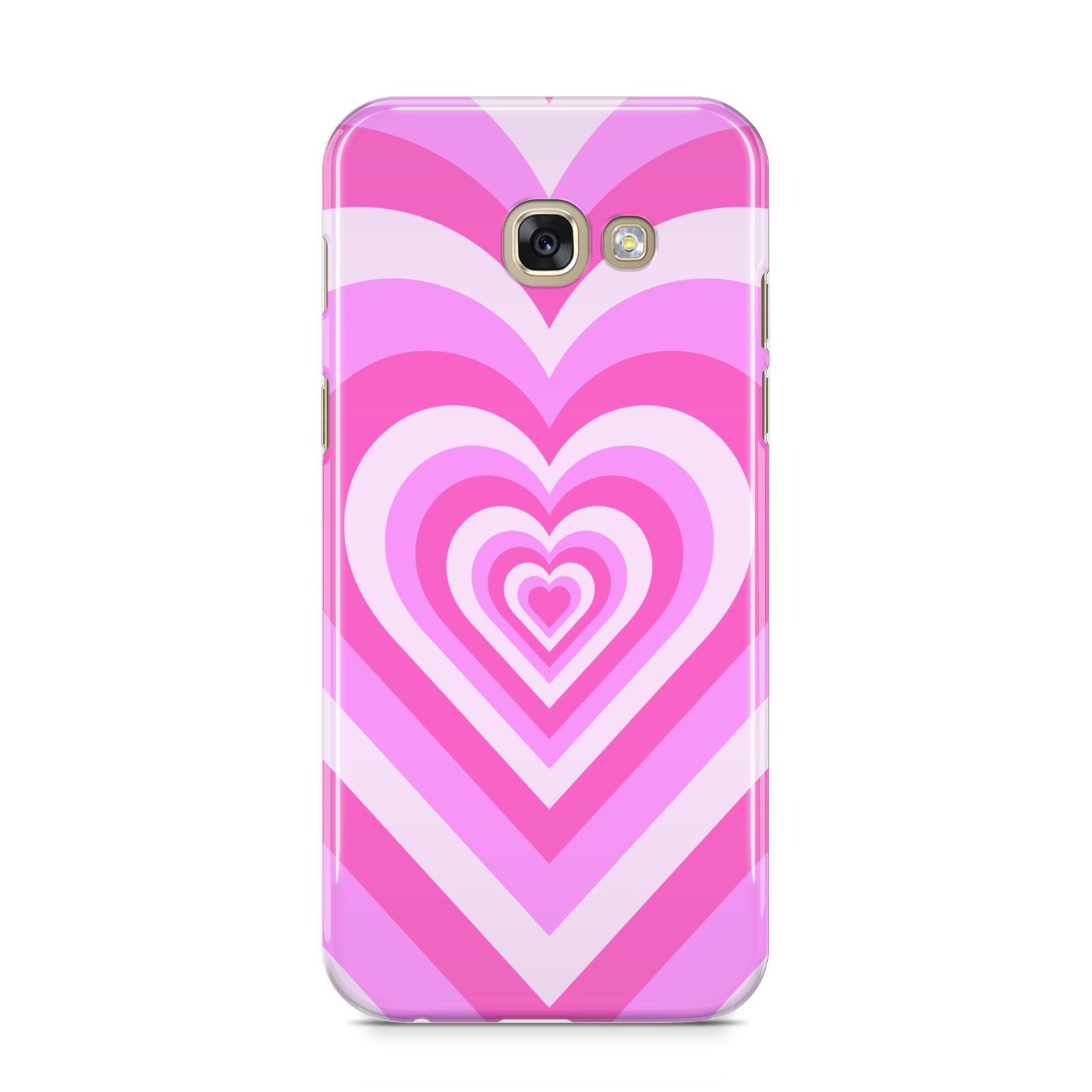 Aesthetic Heart Samsung Galaxy A5 2017 Case on gold phone