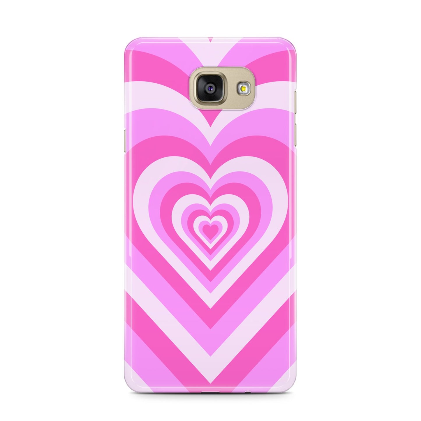 Aesthetic Heart Samsung Galaxy A7 2016 Case on gold phone