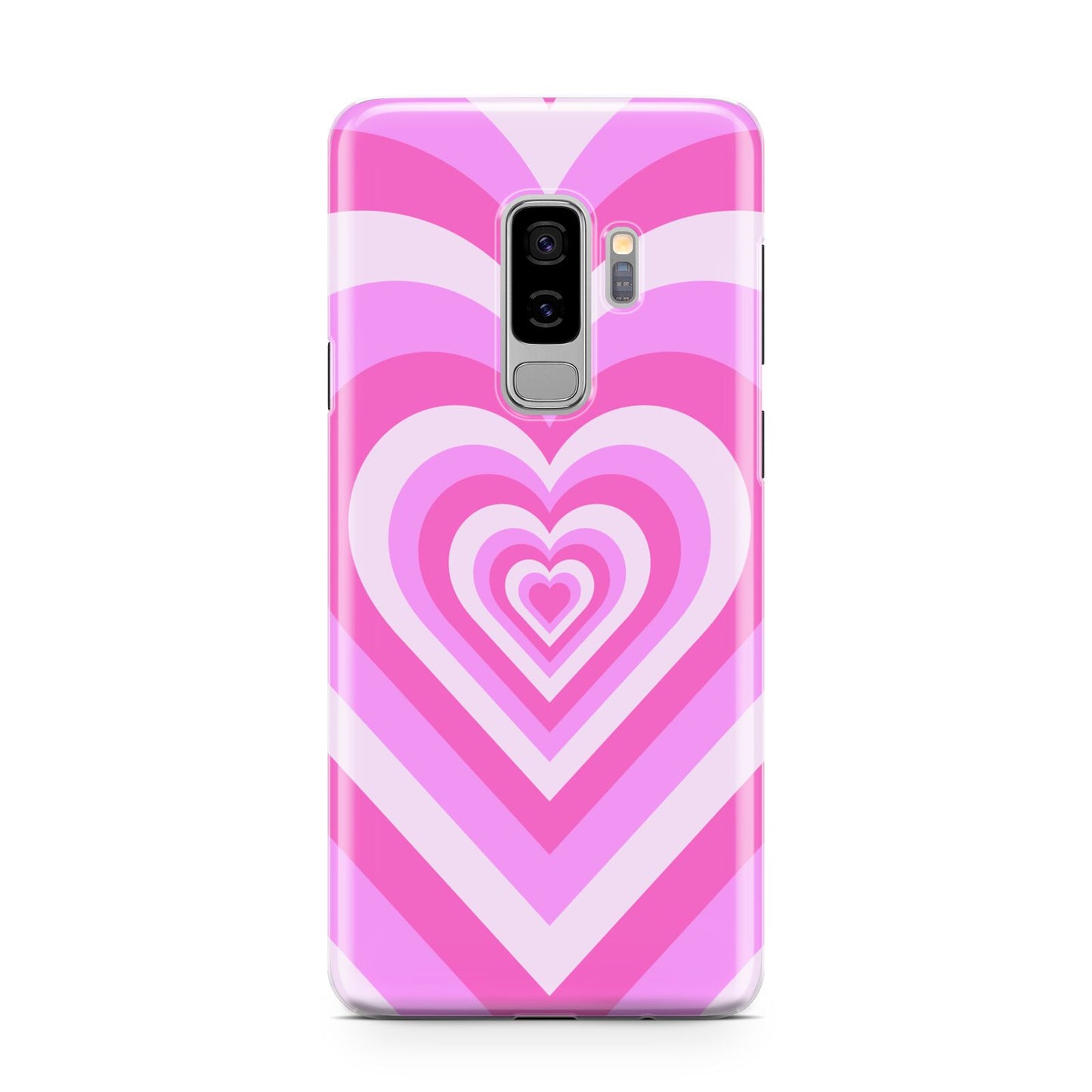 Aesthetic Heart Samsung Galaxy S9 Plus Case on Silver phone