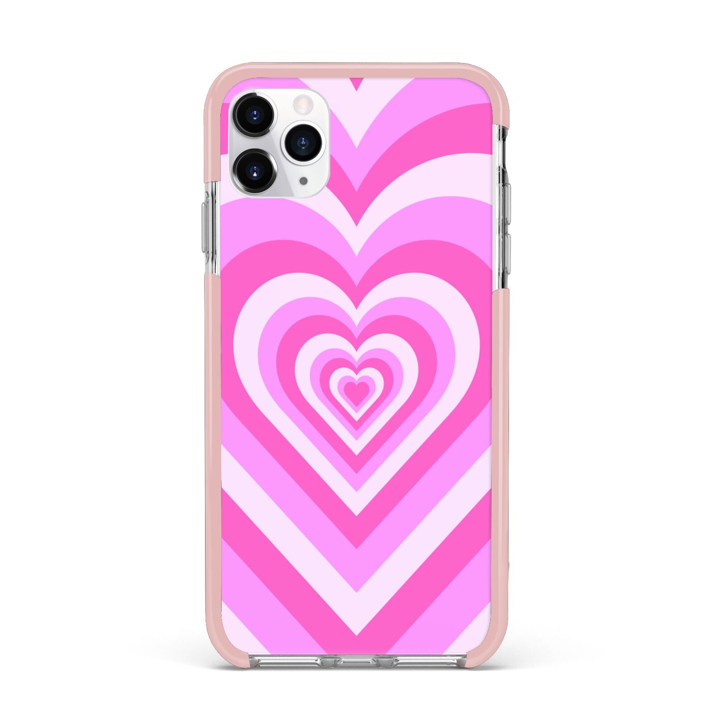 Aesthetic Heart iPhone 11 Pro Max Impact Pink Edge Case
