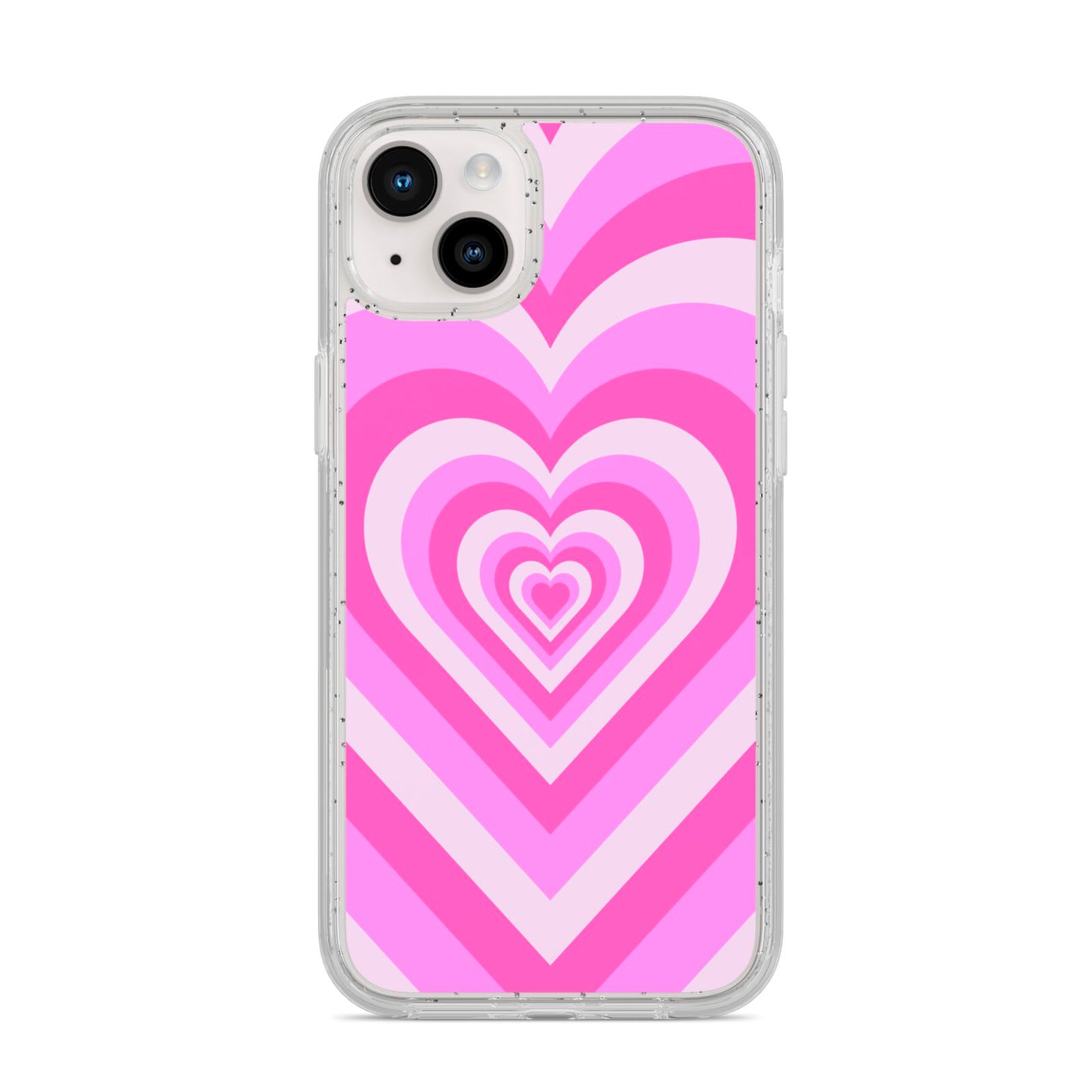 Aesthetic Heart iPhone 14 Plus Glitter Tough Case Starlight