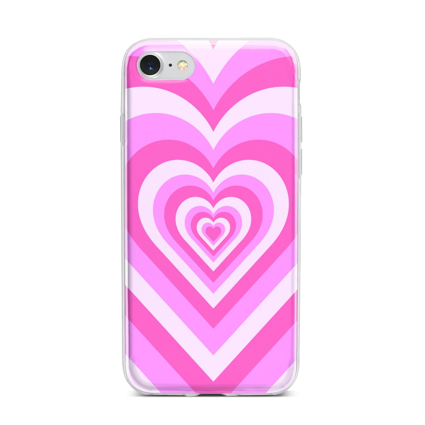 Aesthetic Heart iPhone 7 Bumper Case on Silver iPhone