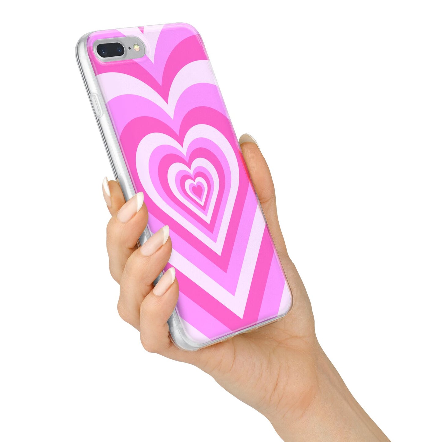 Aesthetic Heart iPhone 7 Plus Bumper Case on Silver iPhone Alternative Image