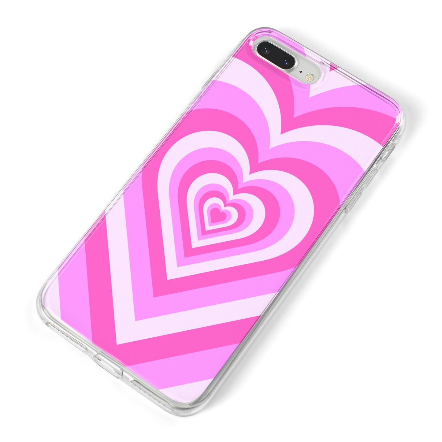 Aesthetic Heart iPhone 8 Plus Bumper Case on Silver iPhone Alternative Image