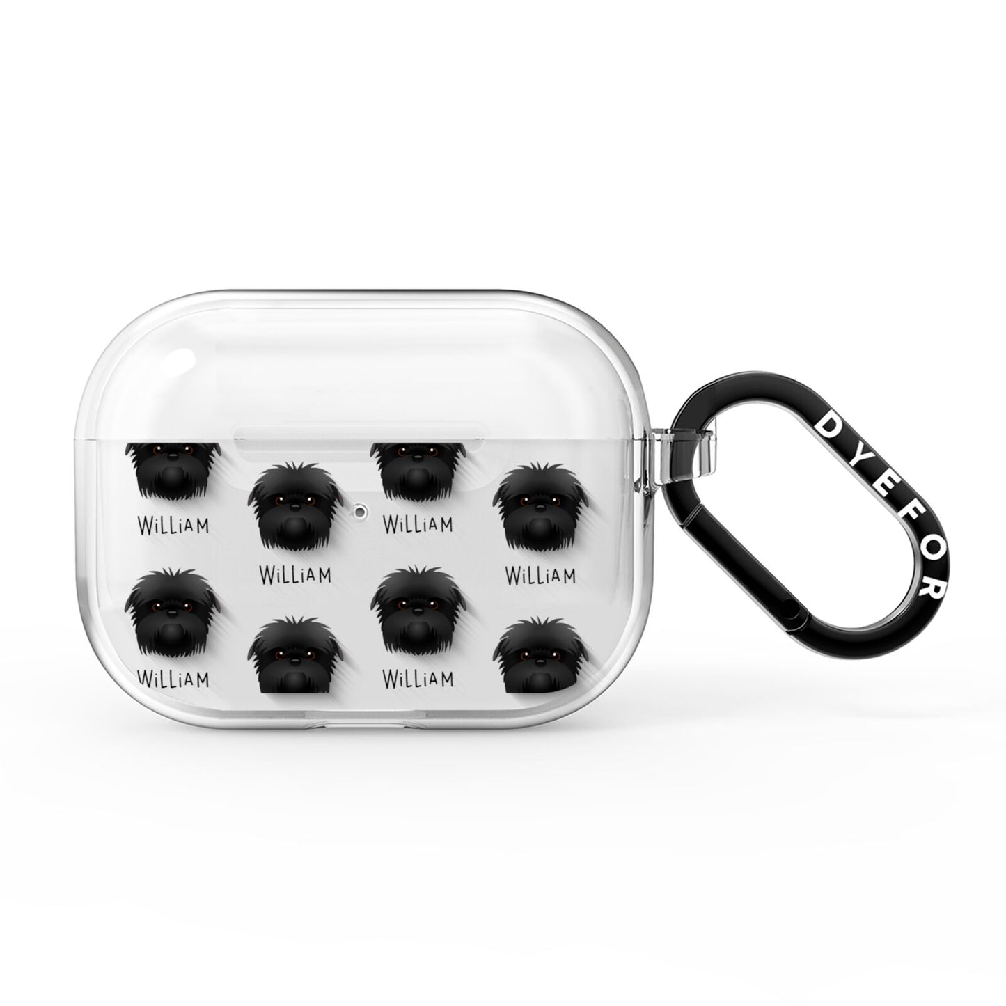 Affenpinscher Icon with Name AirPods Pro Clear Case