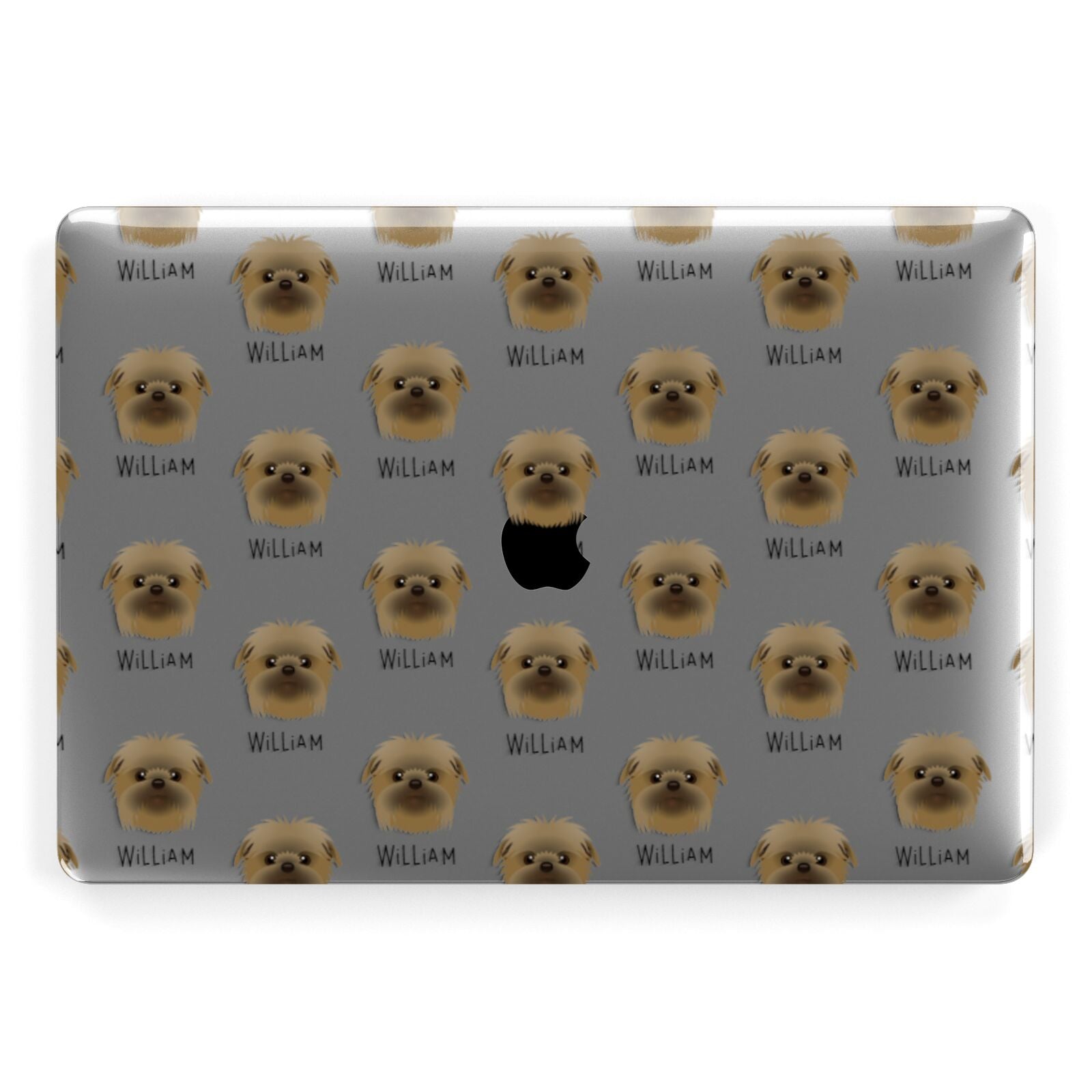 Affenpinscher Icon with Name Apple MacBook Case