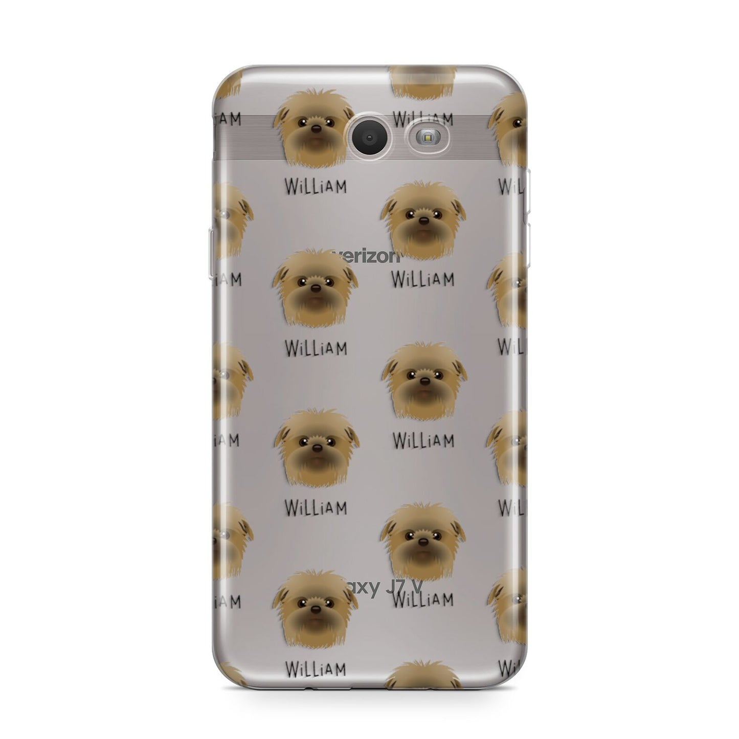 Affenpinscher Icon with Name Samsung Galaxy J7 2017 Case