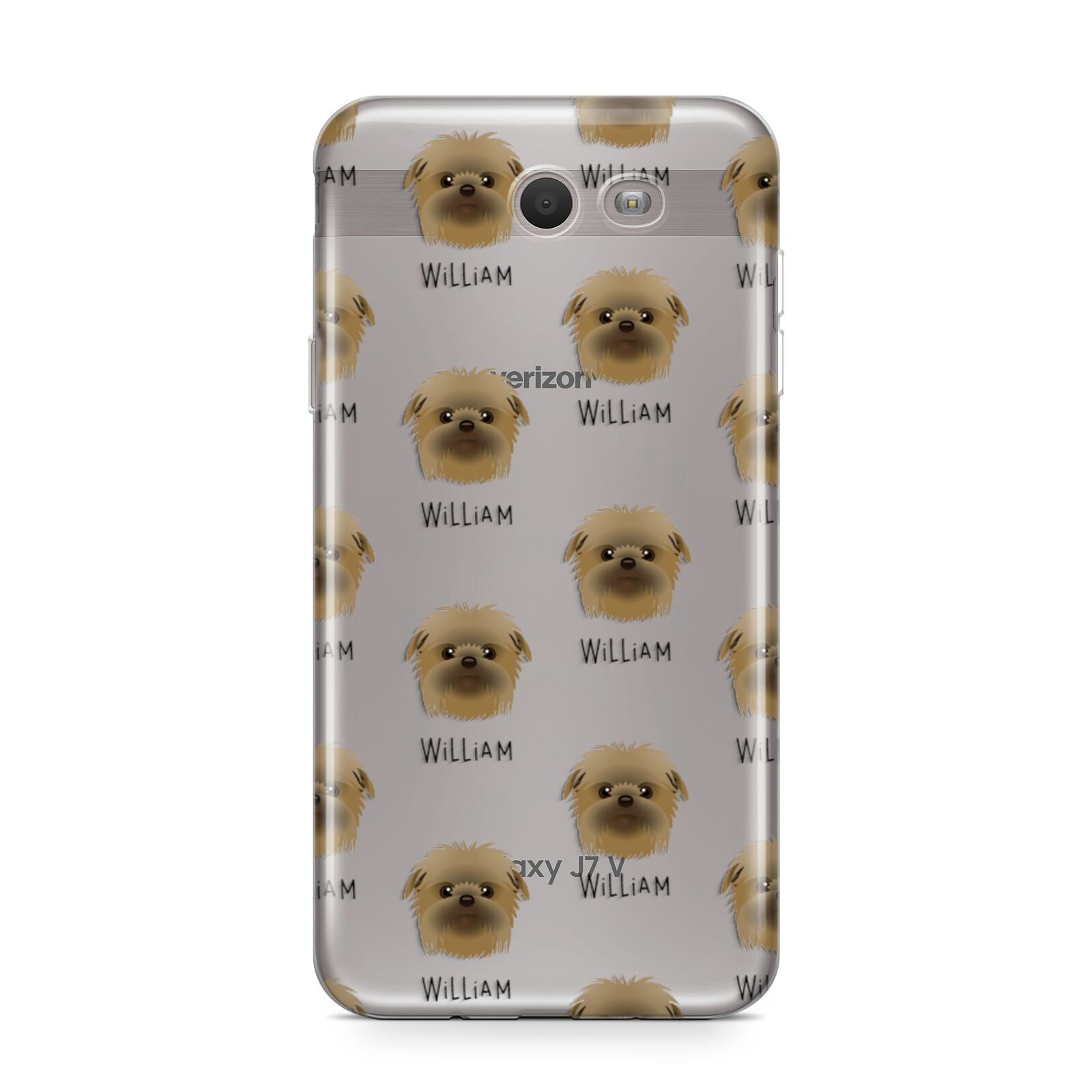 Affenpinscher Icon with Name Samsung Galaxy J7 2017 Case