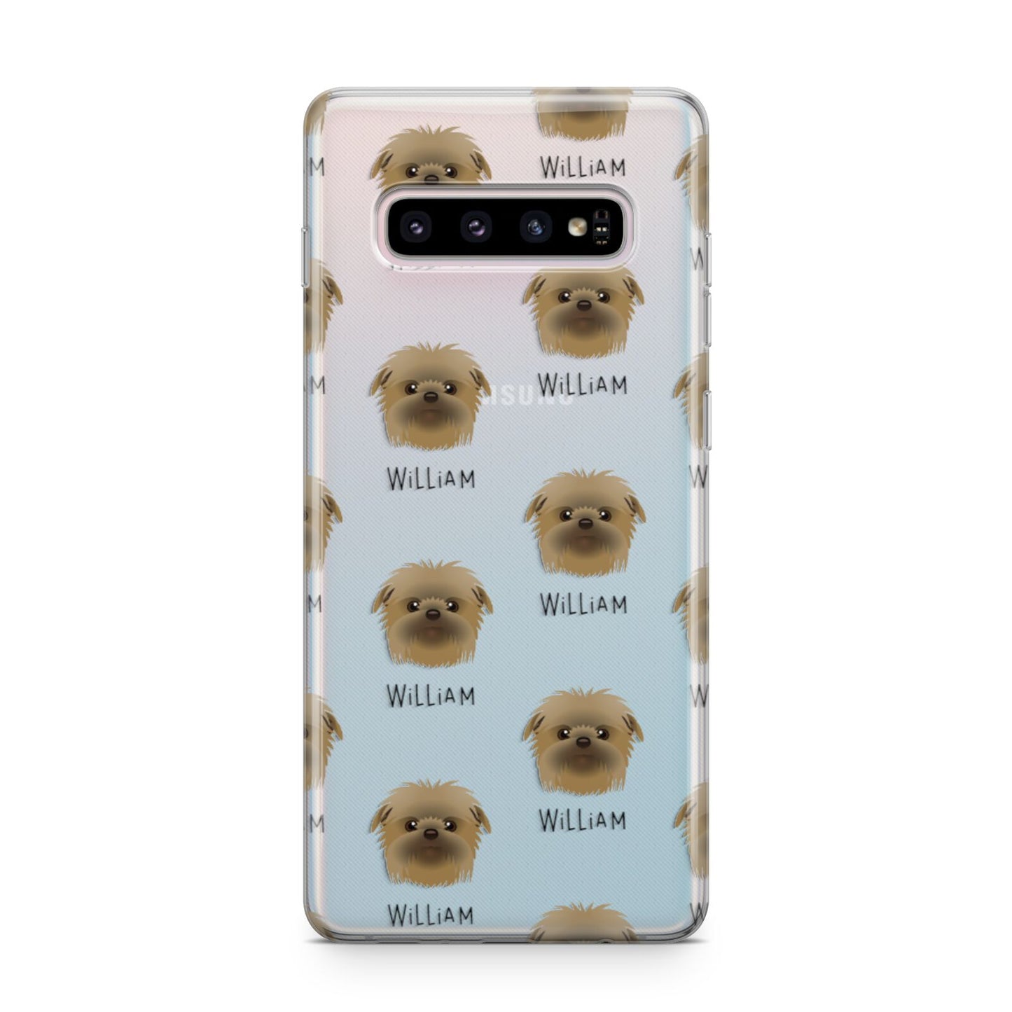 Affenpinscher Icon with Name Samsung Galaxy S10 Plus Case