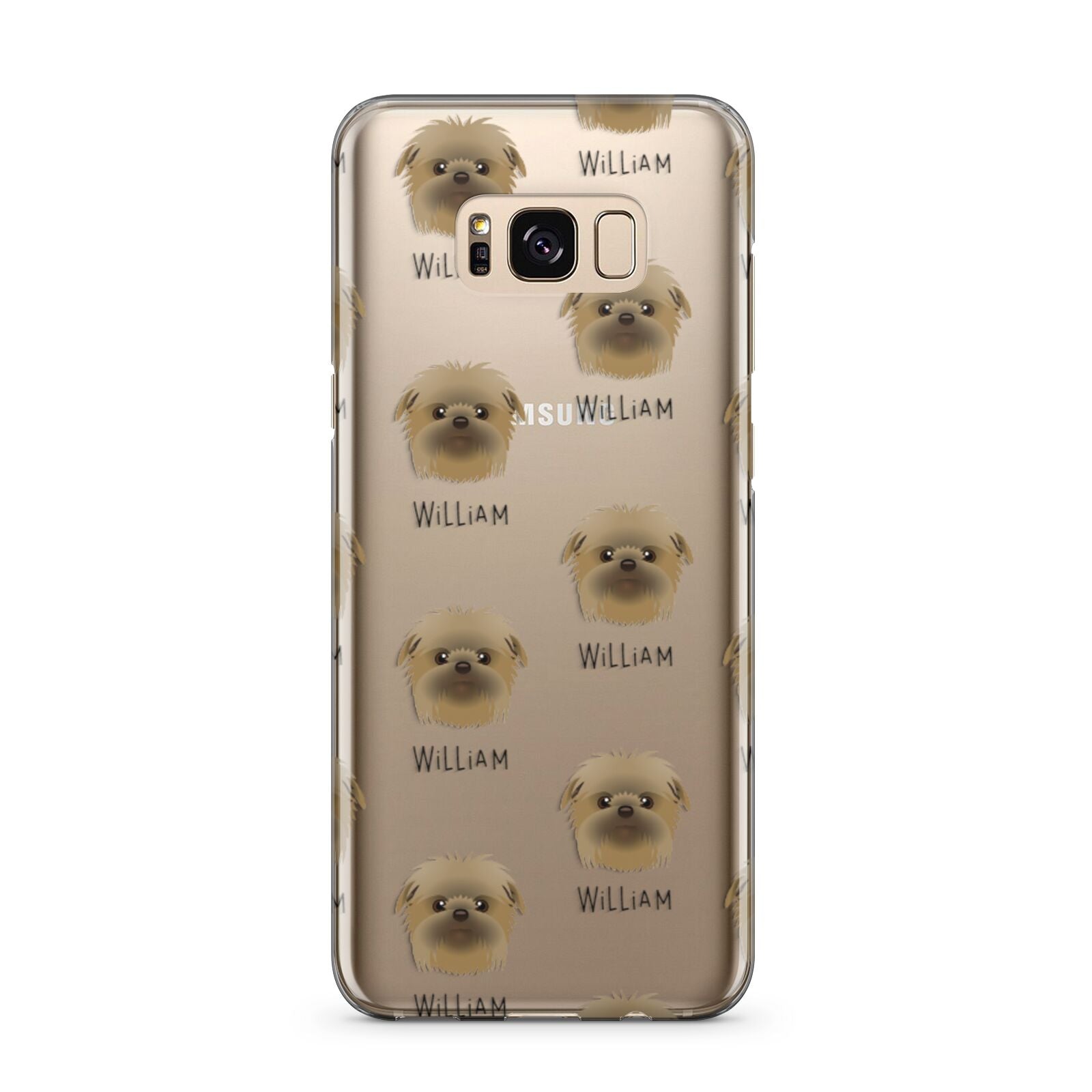 Affenpinscher Icon with Name Samsung Galaxy S8 Plus Case