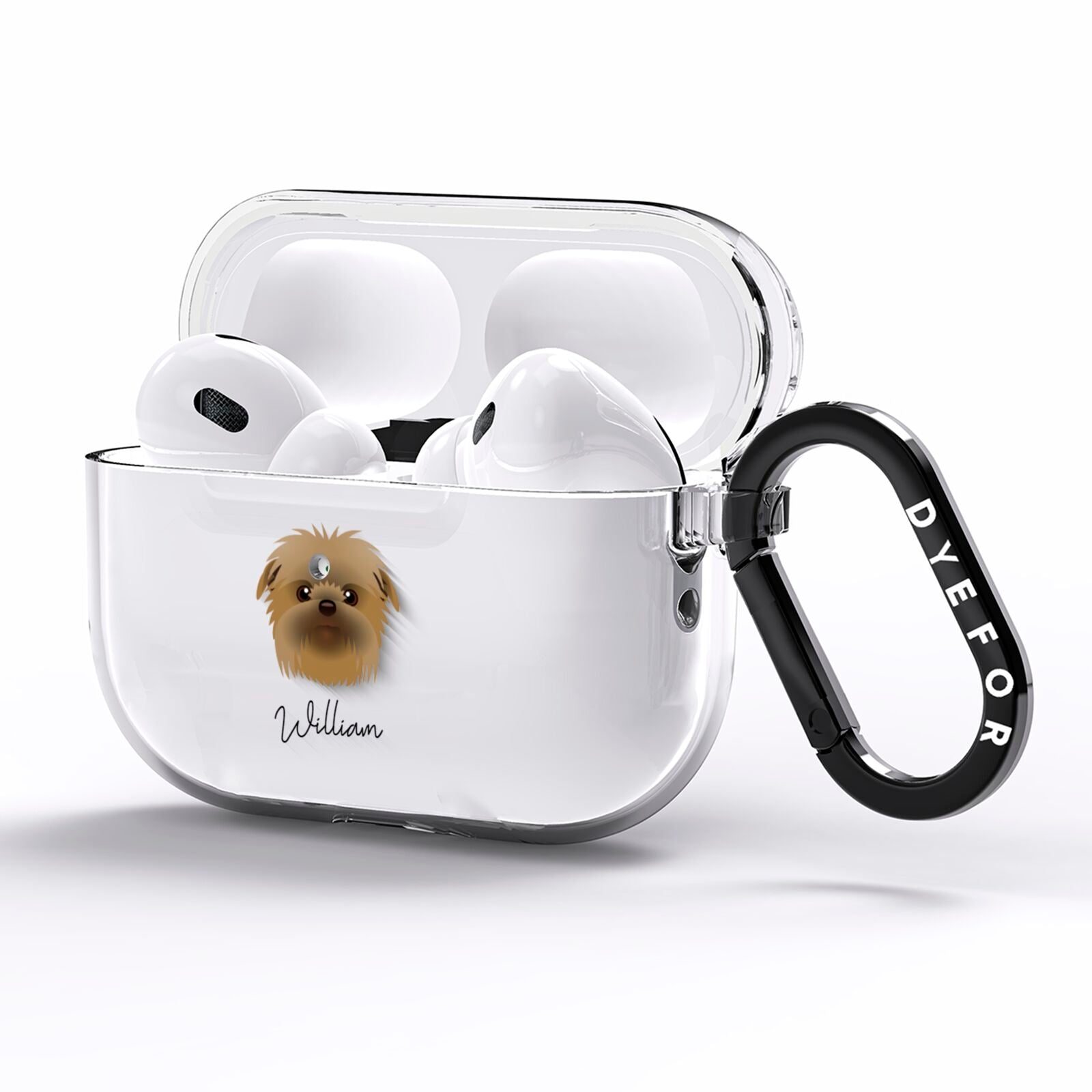 Affenpinscher Personalised AirPods Pro Clear Case Side Image