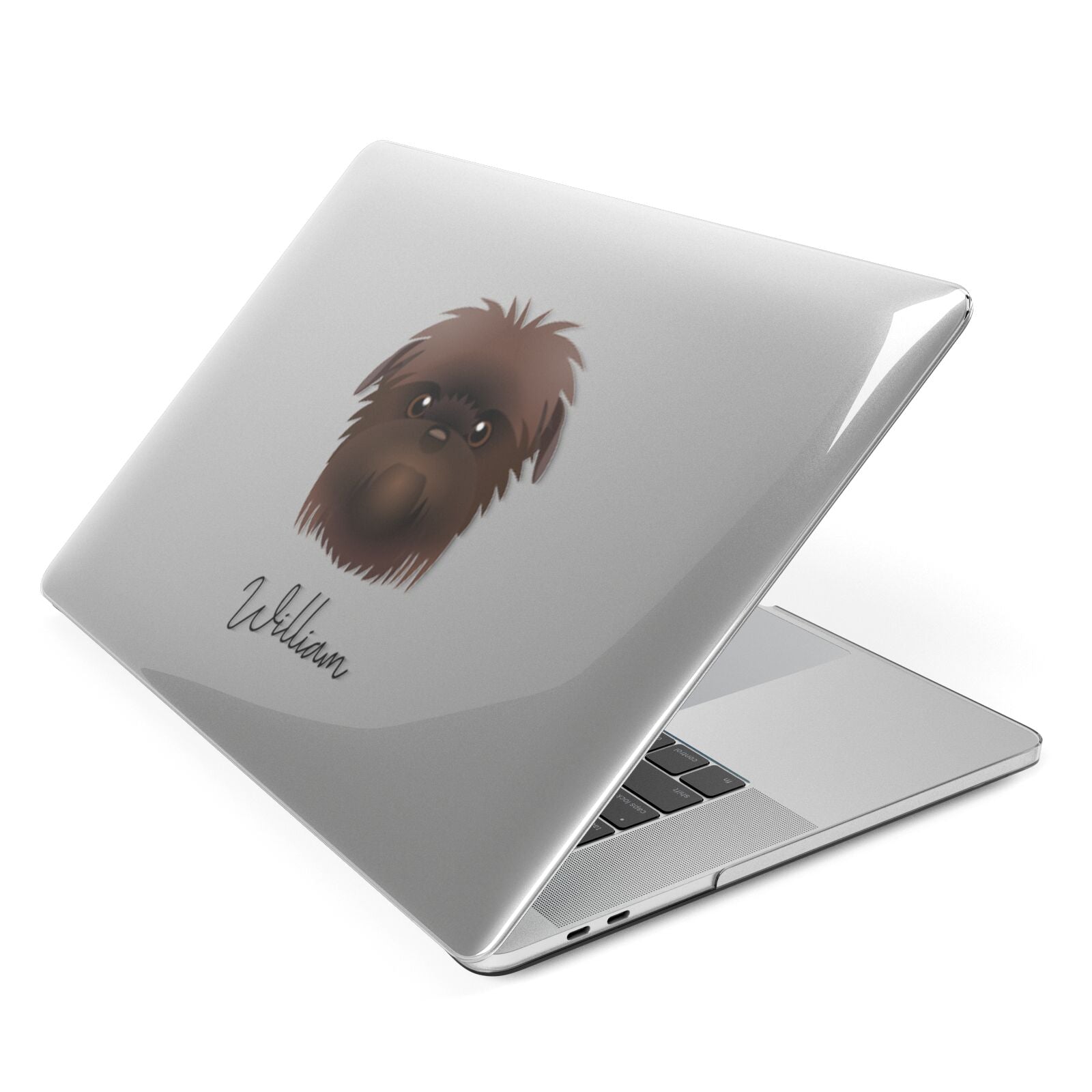 Affenpinscher Personalised Apple MacBook Case Side View