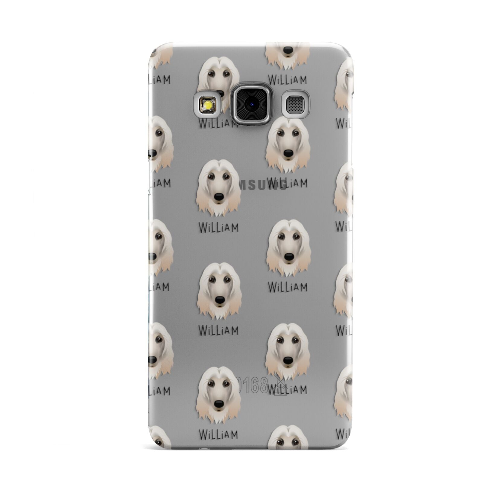 Afghan Hound Icon with Name Samsung Galaxy A3 Case