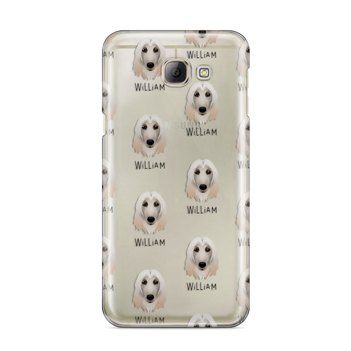 Afghan Hound Icon with Name Samsung Galaxy A8 2016 Case