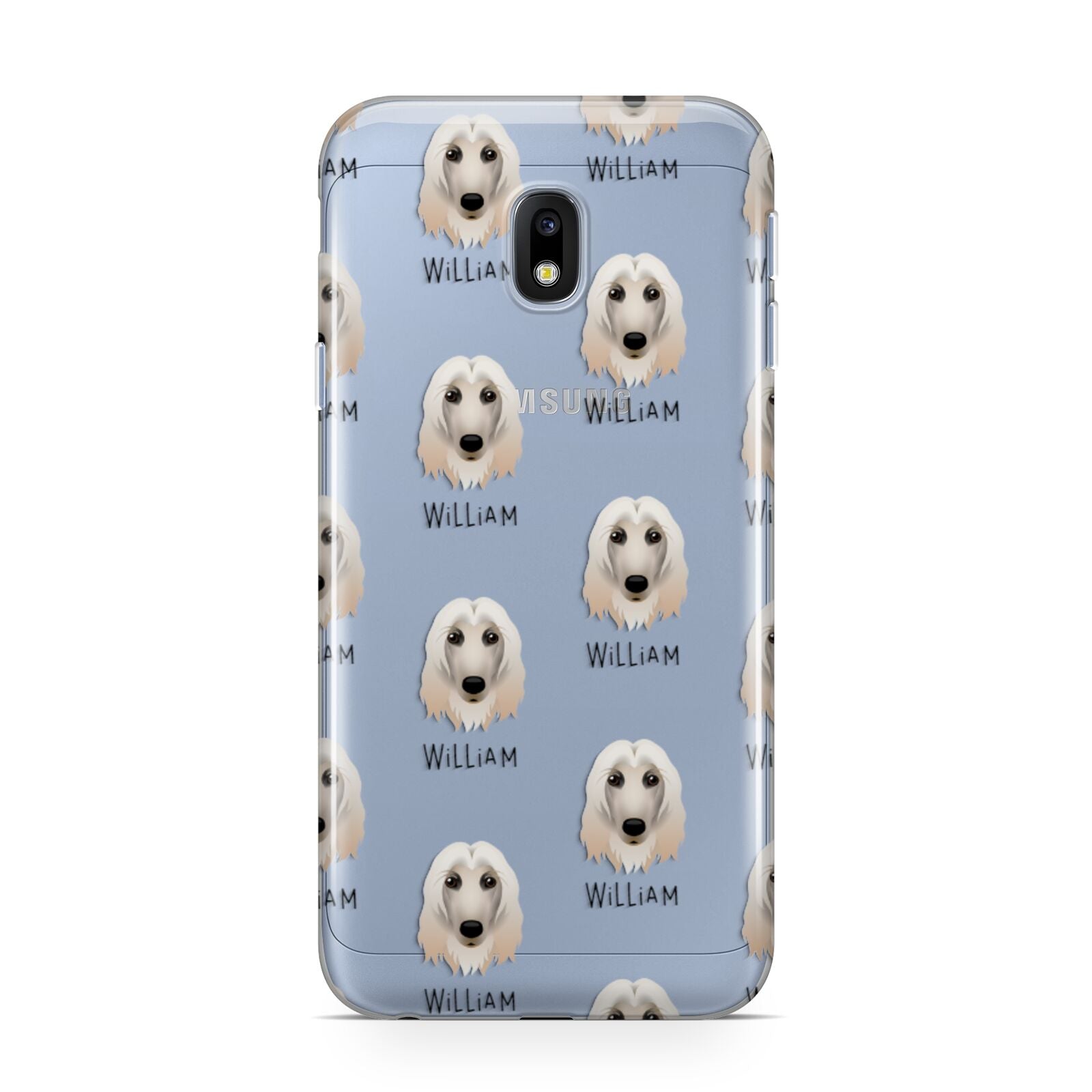 Afghan Hound Icon with Name Samsung Galaxy J3 2017 Case