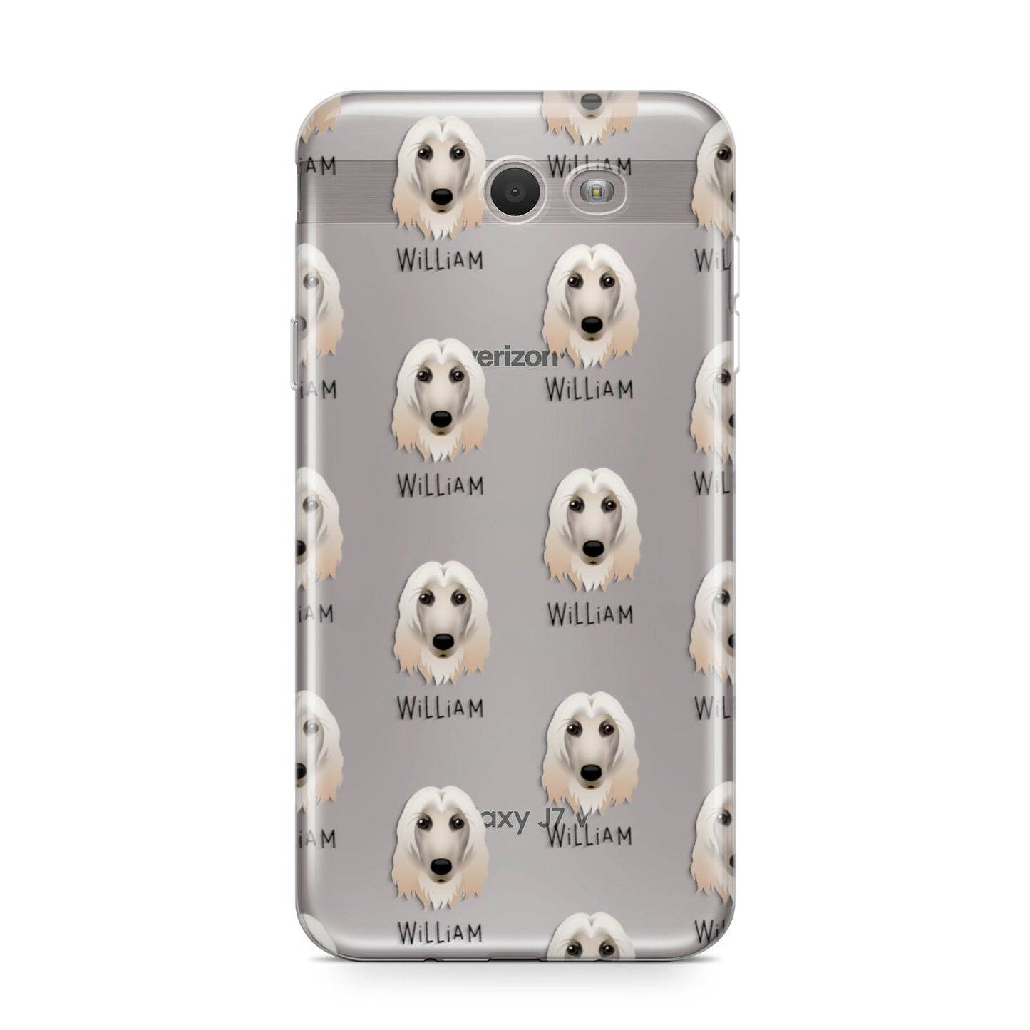 Afghan Hound Icon with Name Samsung Galaxy J7 2017 Case