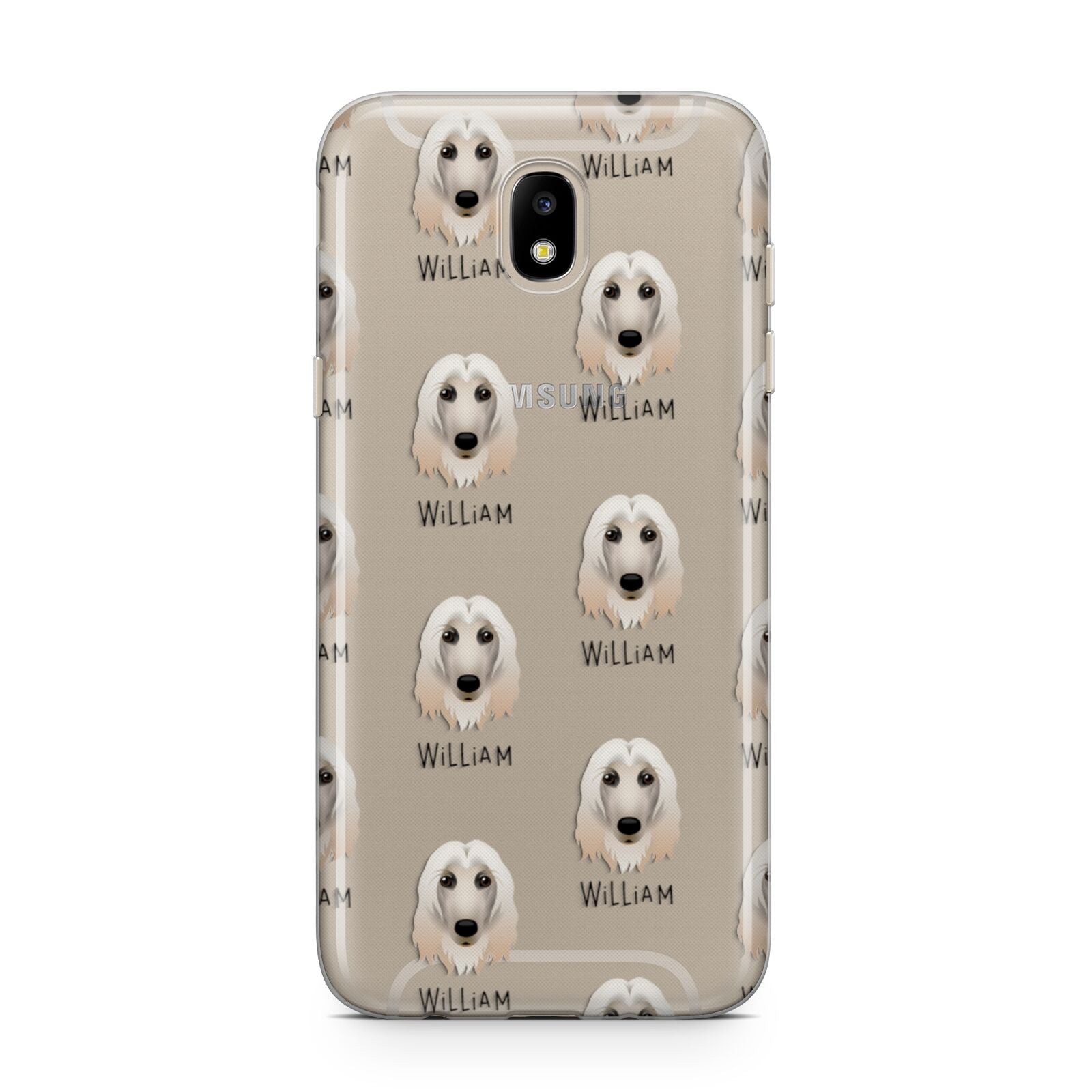 Afghan Hound Icon with Name Samsung J5 2017 Case