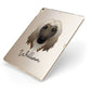 Afghan Hound Personalised Apple iPad Case on Gold iPad Side View