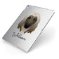 Afghan Hound Personalised Apple iPad Case on Silver iPad Side View