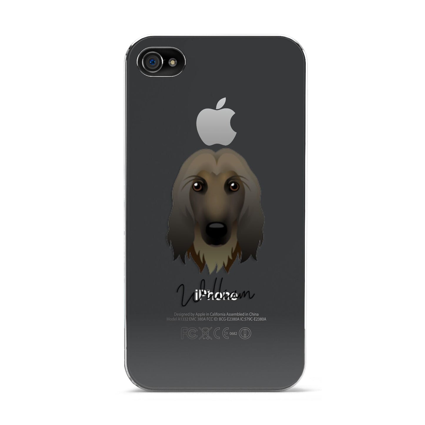 Afghan Hound Personalised Apple iPhone 4s Case
