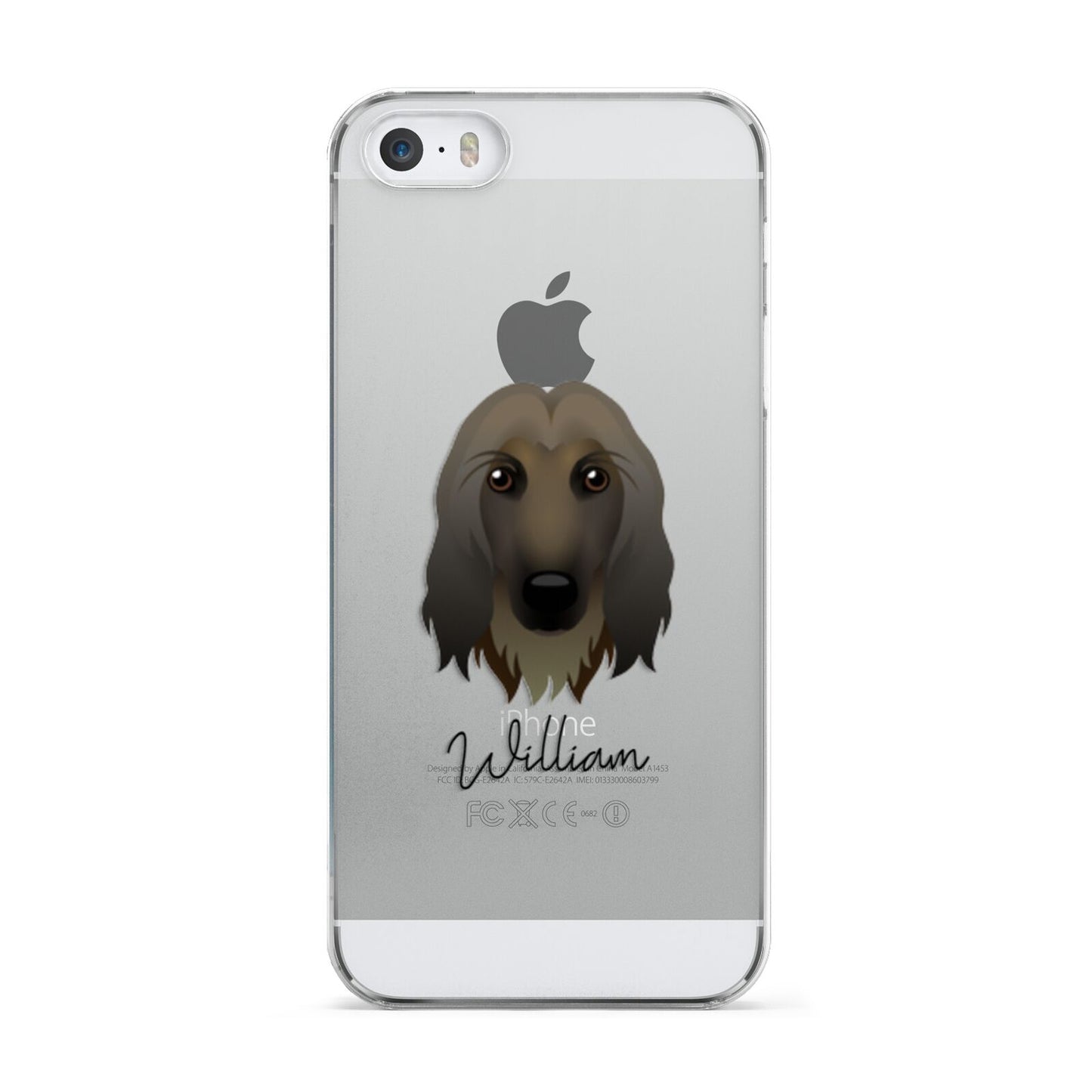 Afghan Hound Personalised Apple iPhone 5 Case