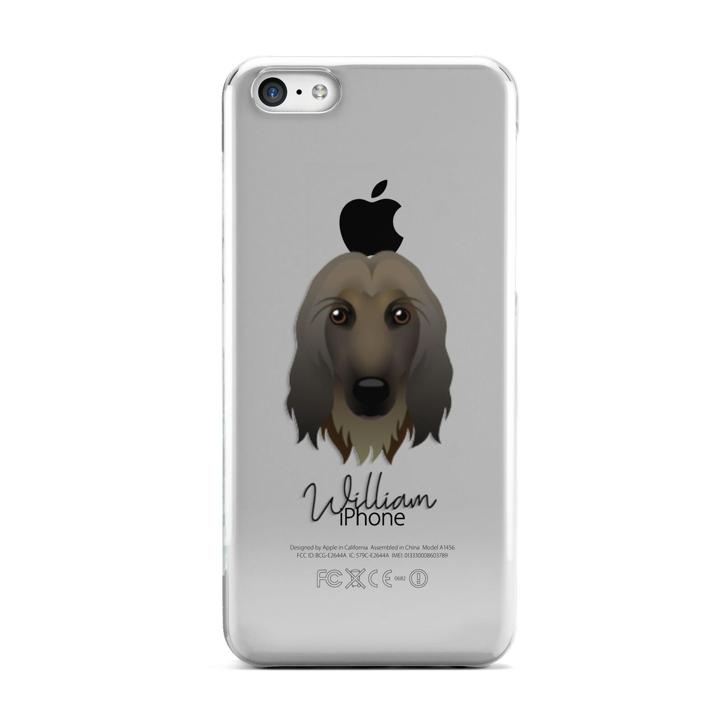 Afghan Hound Personalised Apple iPhone 5c Case
