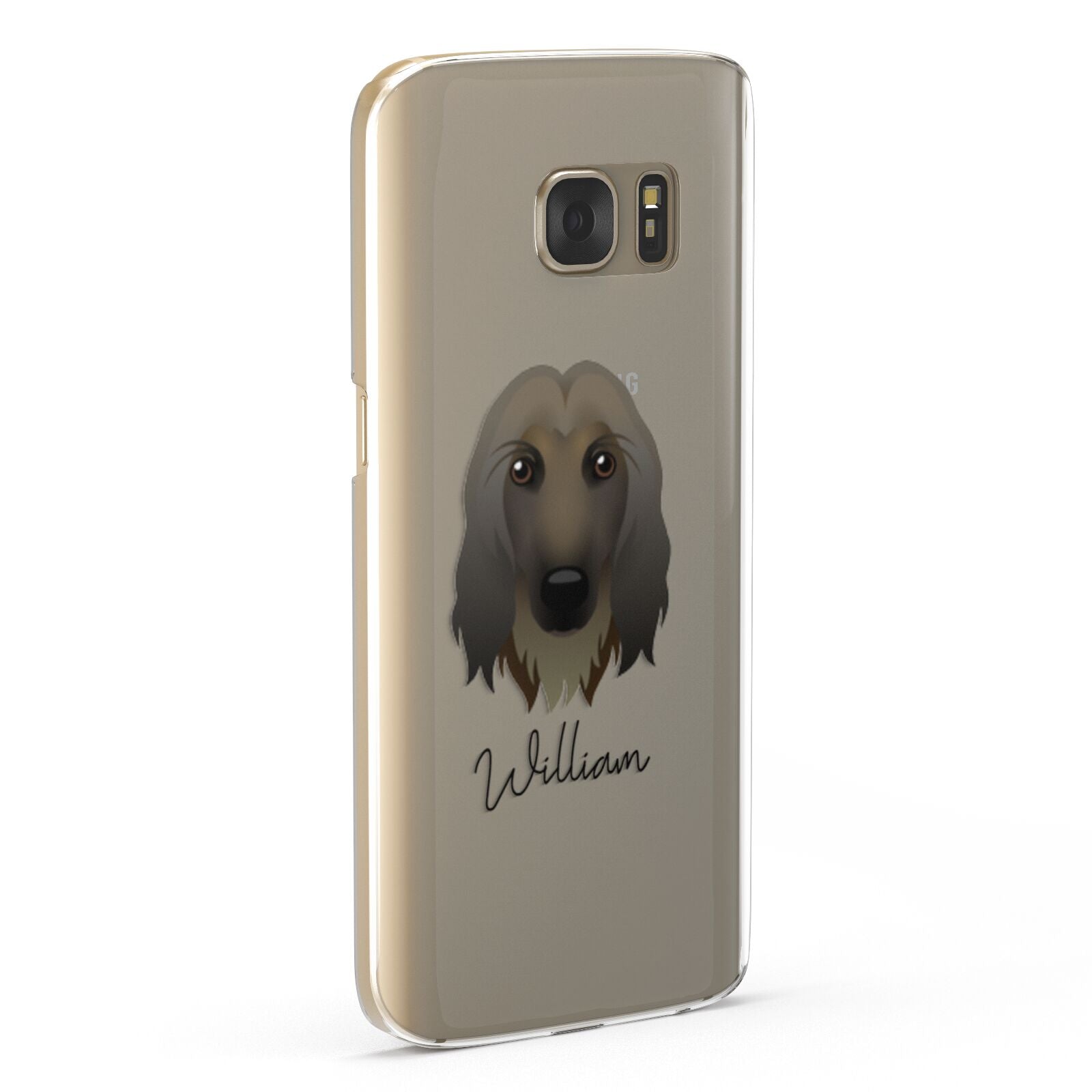 Afghan Hound Personalised Samsung Galaxy Case Fourty Five Degrees
