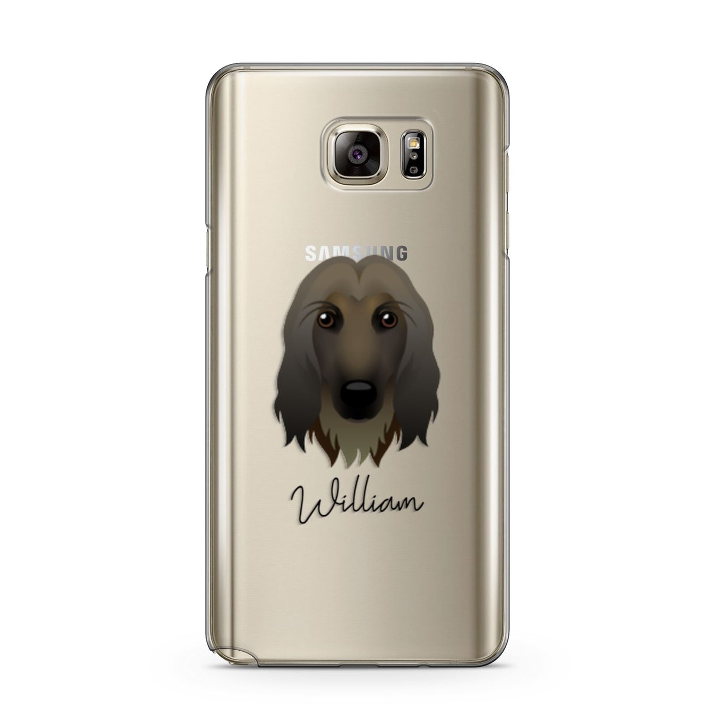 Afghan Hound Personalised Samsung Galaxy Note 5 Case