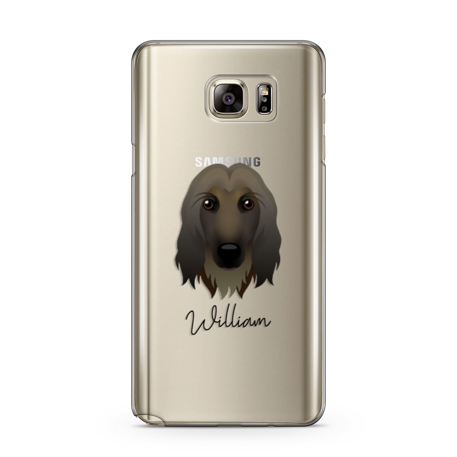 Afghan Hound Personalised Samsung Galaxy Note 5 Case