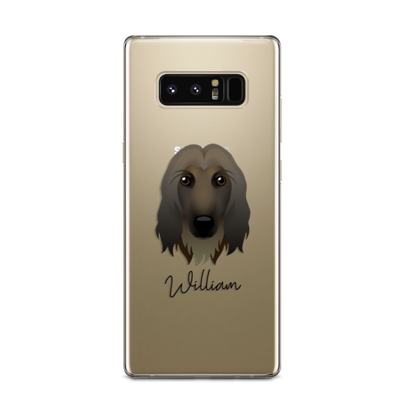 Afghan Hound Personalised Samsung Galaxy Note 8 Case