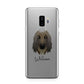 Afghan Hound Personalised Samsung Galaxy S9 Plus Case on Silver phone