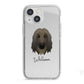 Afghan Hound Personalised iPhone 13 Mini TPU Impact Case with White Edges