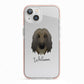 Afghan Hound Personalised iPhone 13 TPU Impact Case with Pink Edges