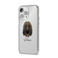 Afghan Hound Personalised iPhone 14 Pro Max Clear Tough Case Silver Angled Image