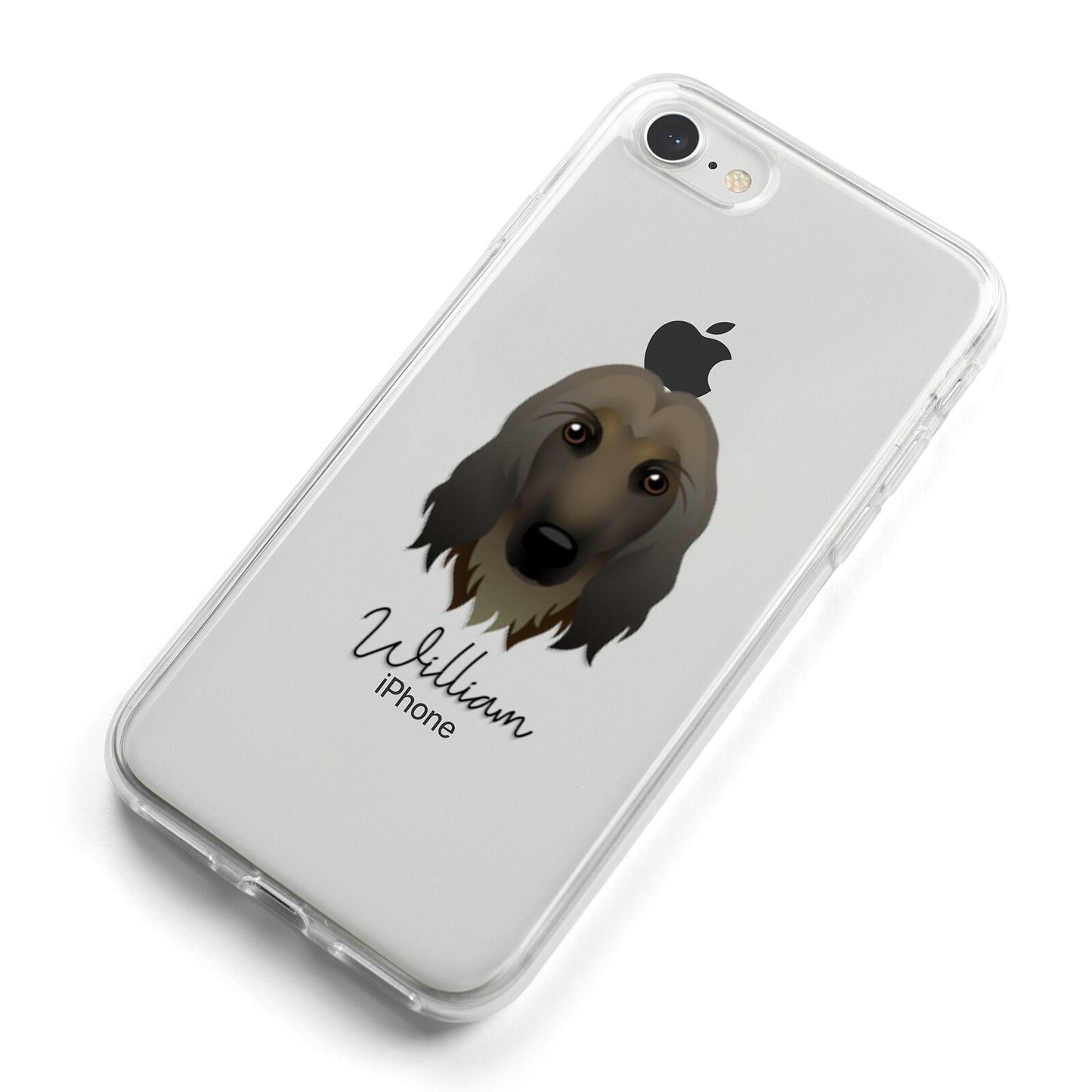 Afghan Hound Personalised iPhone 8 Bumper Case on Silver iPhone Alternative Image